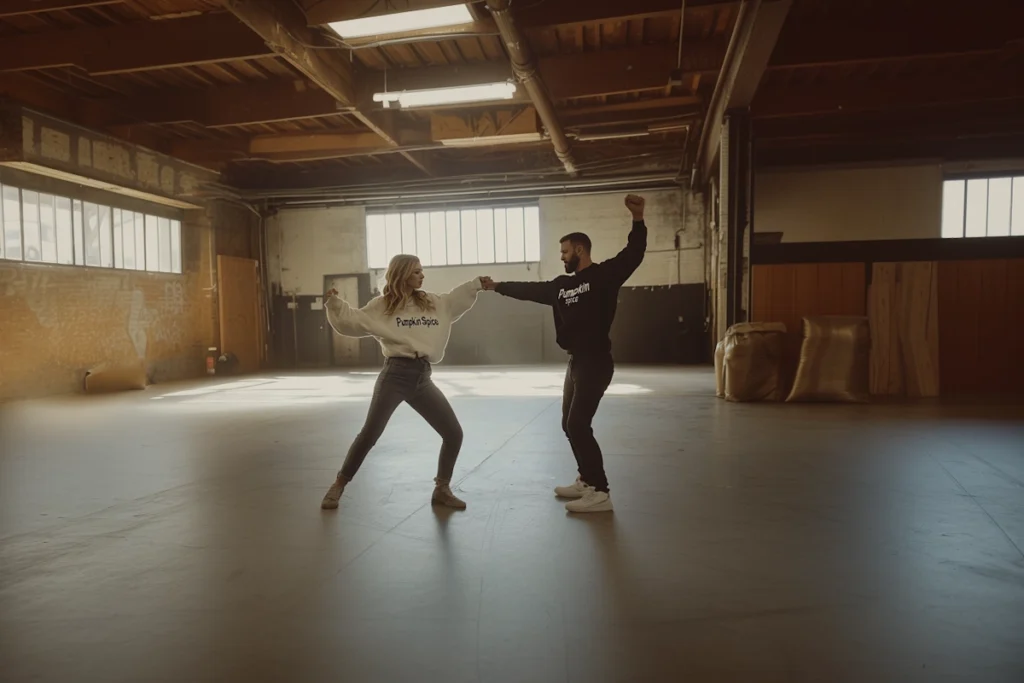 Taylor Swift and Travis Kelce Pumpkin Spice Dance