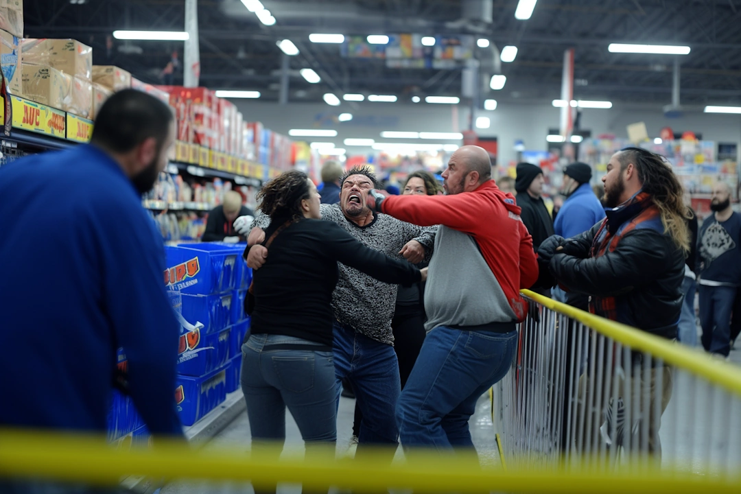 Black Friday Shoppers Train with MMA Fighters