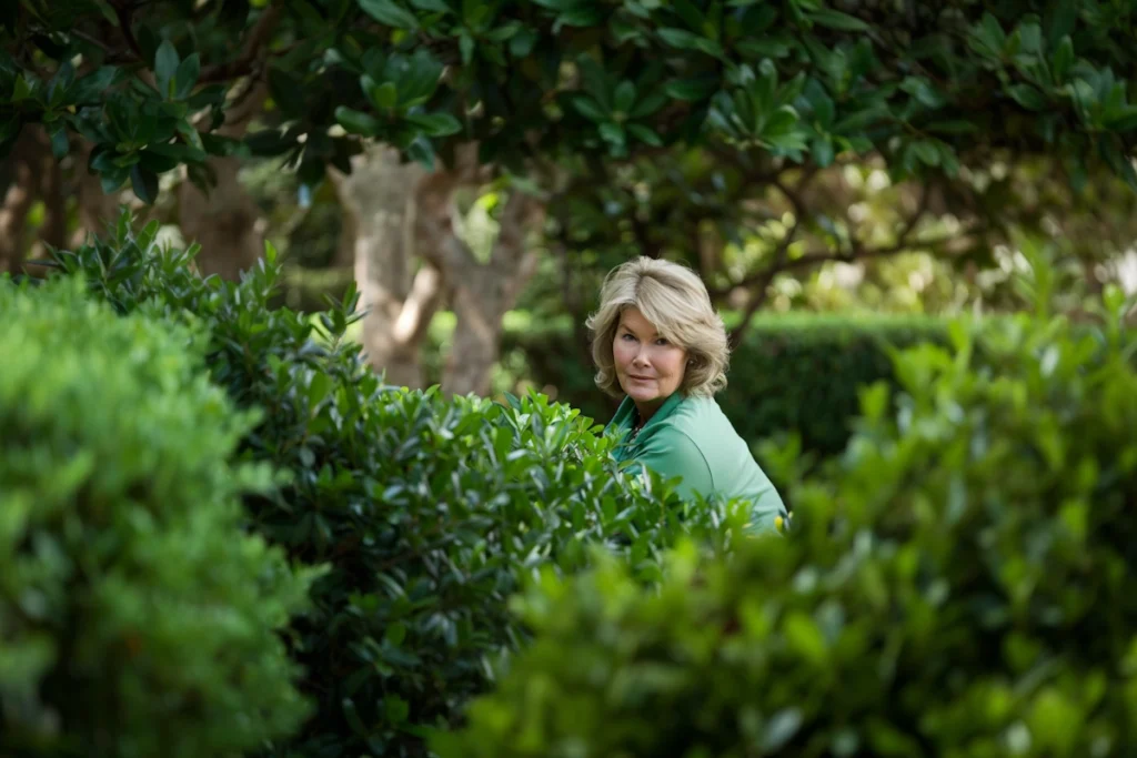 Martha Stewart lurking in the bushes