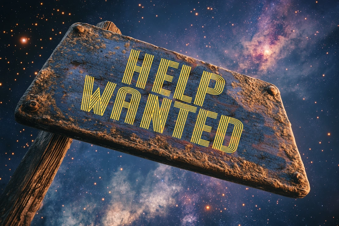 NASA Spots Intergalactic Help Wanted Sign