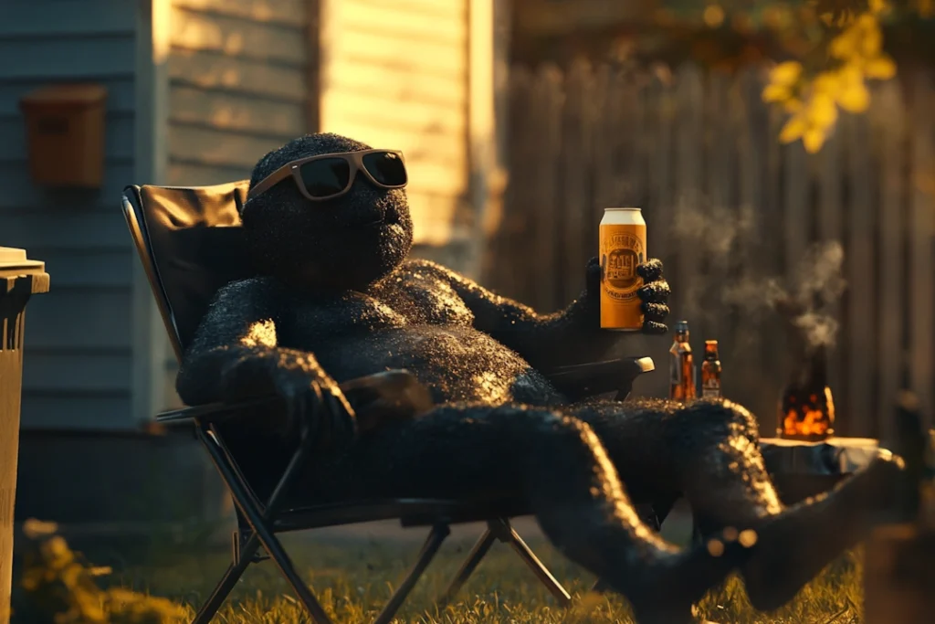 Drunk black hole Uncle Larry