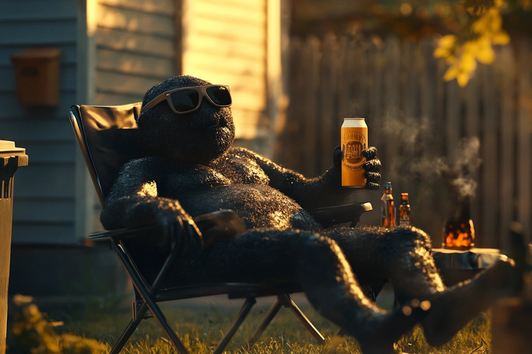 Drunk black hole Uncle Larry