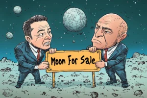 Musk and Bezos fighting over moon for sale