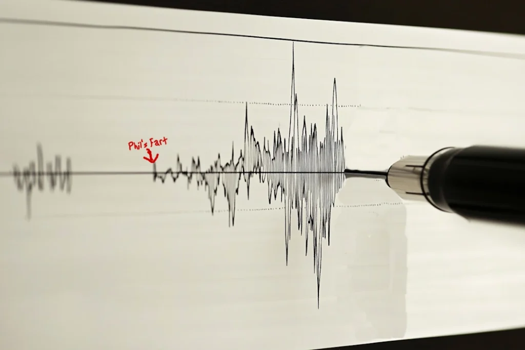 Seismograph of Phils Fart in Rio Dell