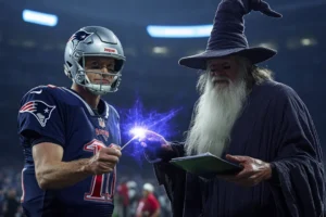 Tom Brady intercepted pass with kid crying and chasing him