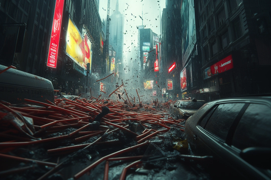 Paper straw tyranny in the streets