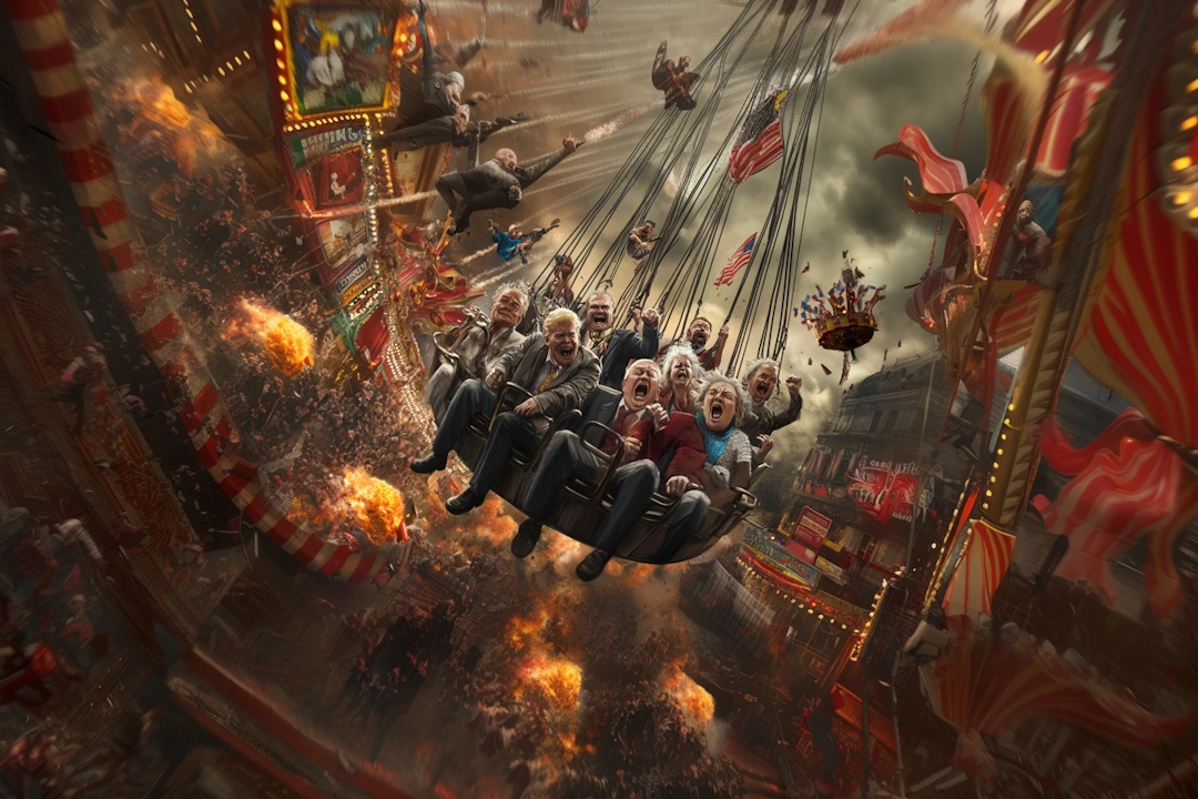 political pendulum ride at the chaotic circus we call America