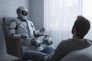 AI therapy bot with error message will not treat humans