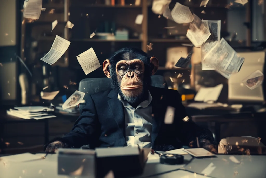 Monkey writers from The Wink Report burned out