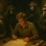 Walter Winkwink signing the Elder Accords