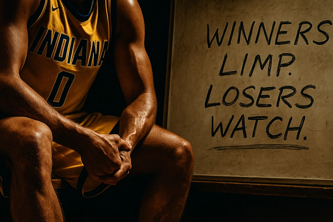 Pacers player on bench winners limp losers watch