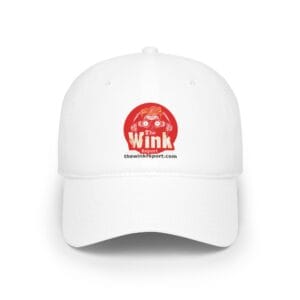 The Wink Report Low Profile Baseball Cap, Adjustable Hat for Street Style